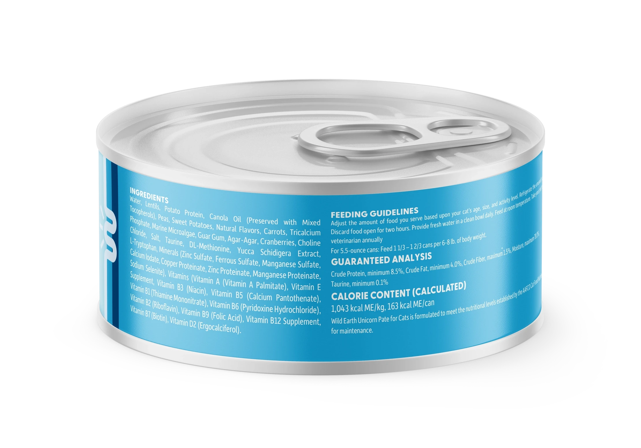 Wild Earth Unicorn Pate Vegan Cat Food 24ea/6 oz