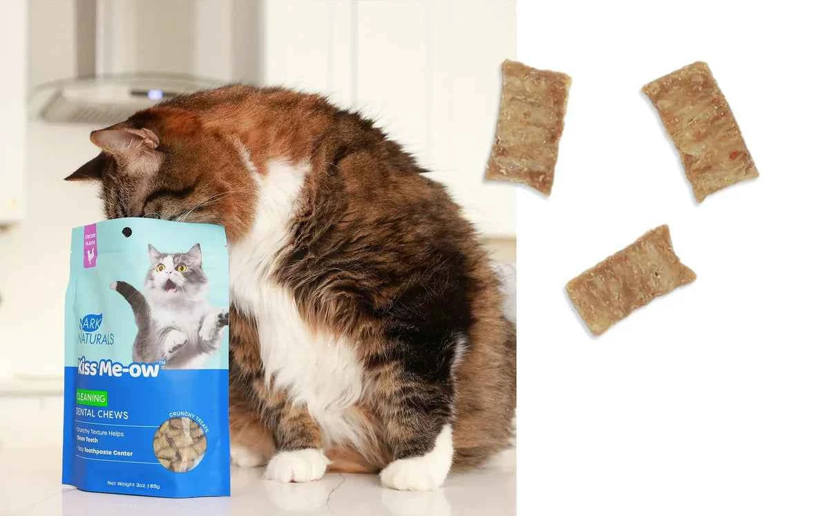 Ark Naturals Dental Chews Kiss Me-Ow Cleaning Cat Treat 3oz
