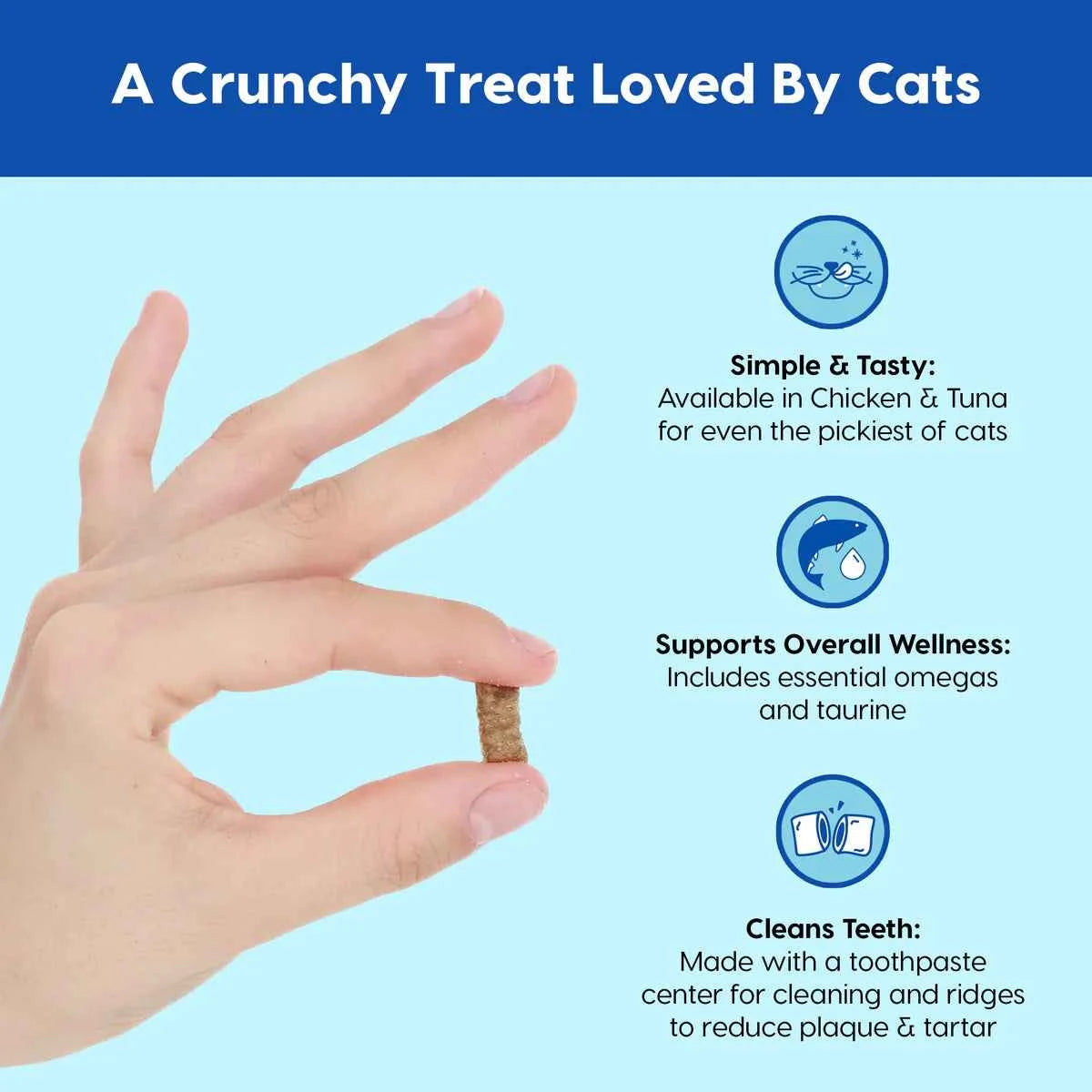 Ark Naturals Dental Chews Kiss Me-Ow Cleaning Cat Treat 3oz
