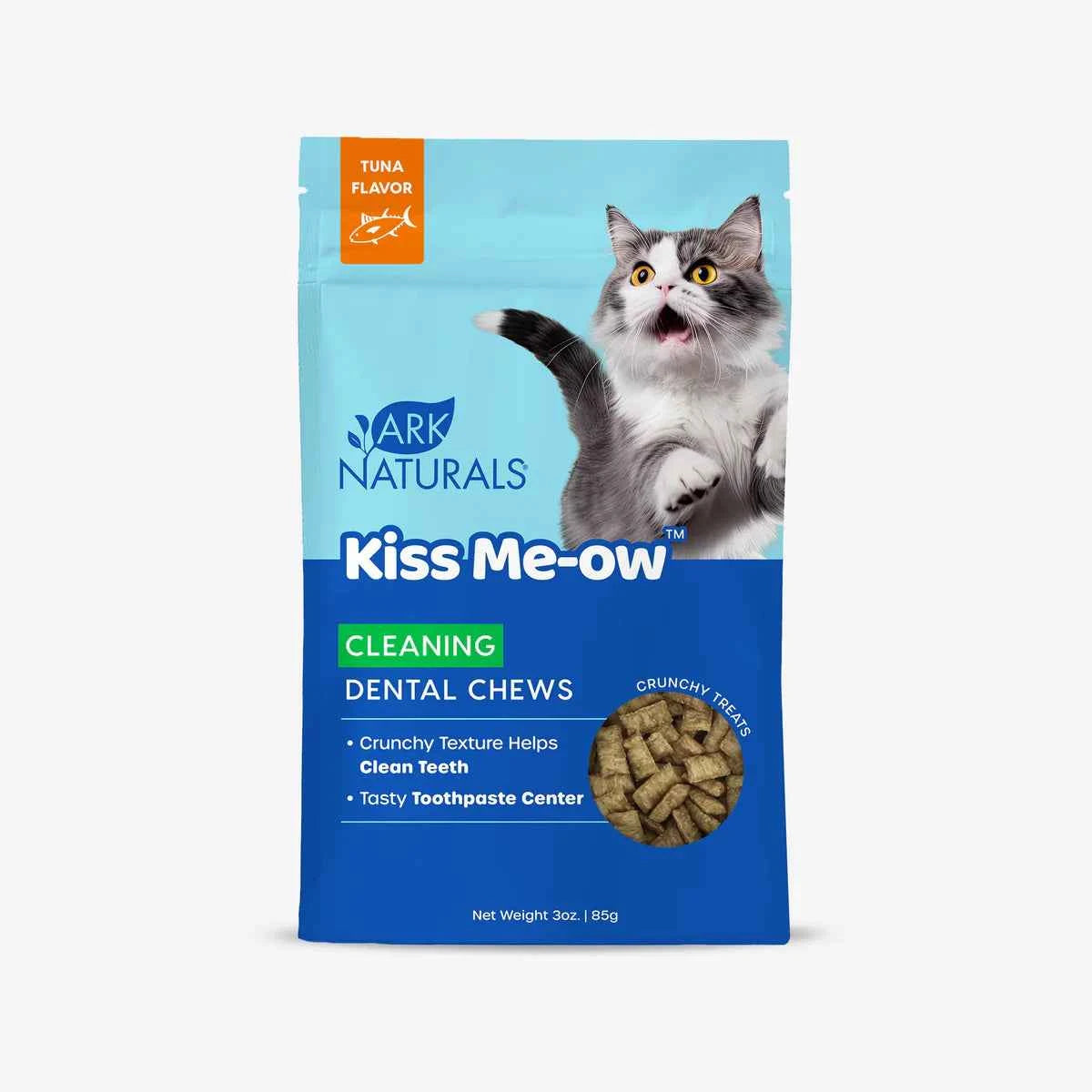 Ark Naturals Dental Chews Kiss Me-Ow Cleaning Cat Treat 3oz