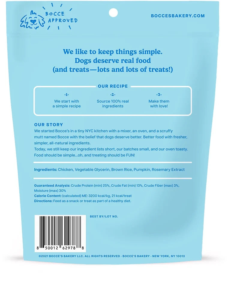 All-Natural Dog Jerky Treats - Bocce's Bakery Chicken Grazers Jerky Sticks (4oz)