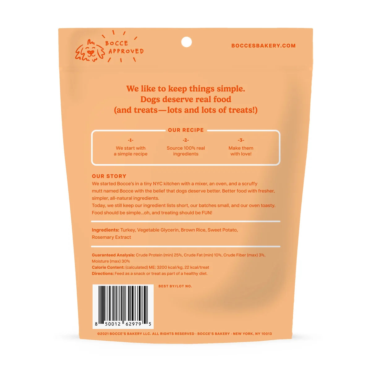 Irresistible Turkey Jerky Dog Treats - Bocce's Bakery 4oz Turkey Grazers Jerky Sticks