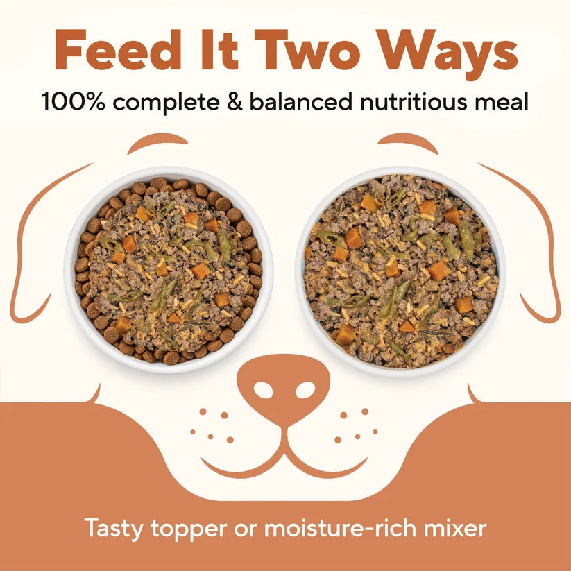Dave's Homestyle Meal Chicken & Brown Rice, Goat Milk Gently Cooked Dog Food 10 Pack - 9 oz Pouches