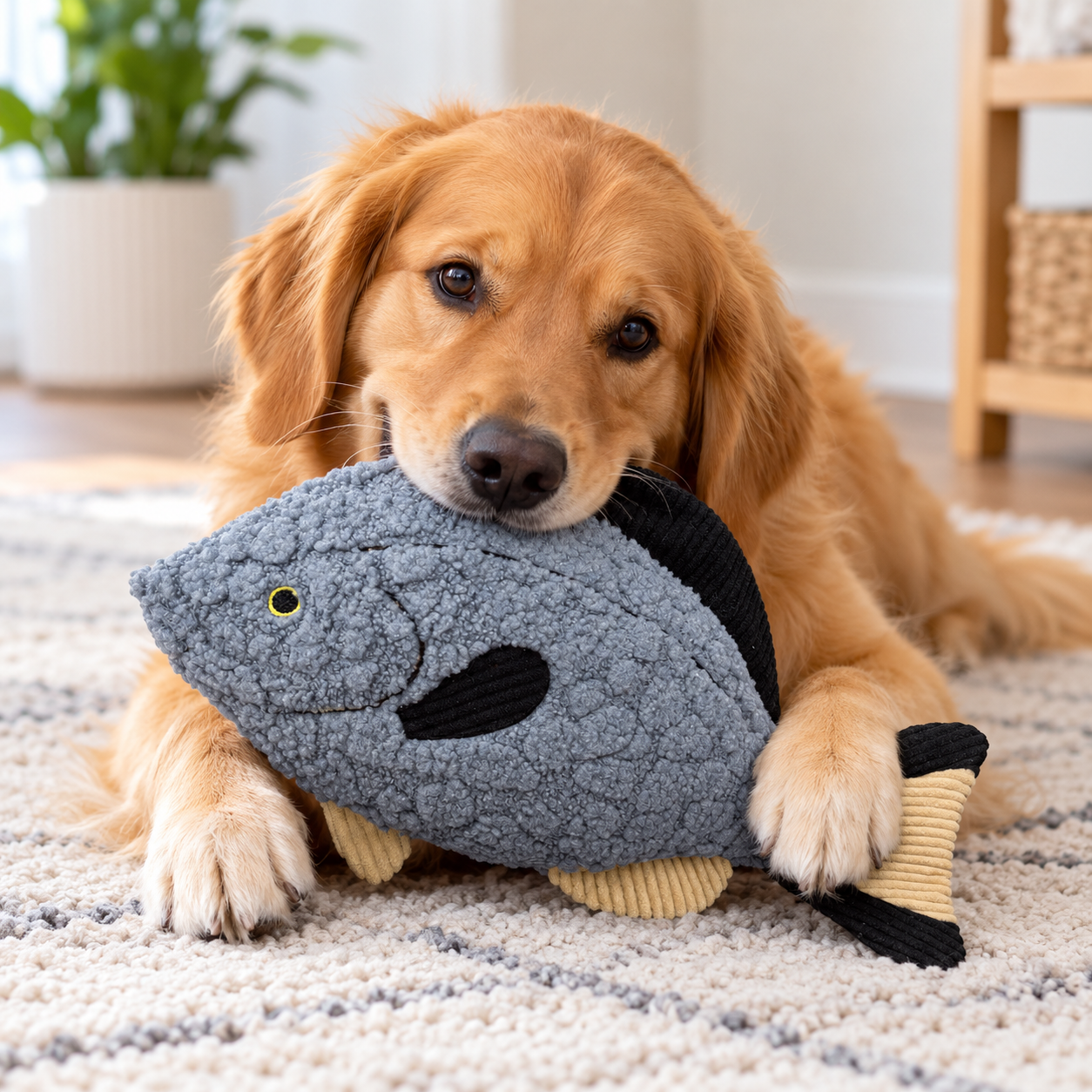 Petlou Aqua Cuddles Blue Tang Dog Toys 16"