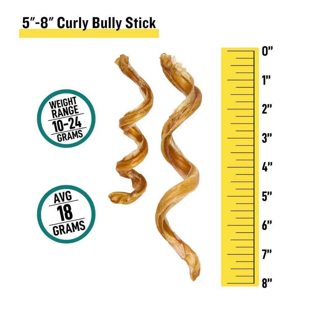 Talis US Curly Bully Sticks Dog Treats