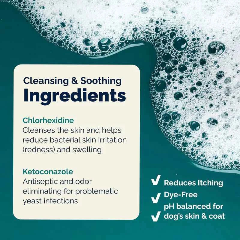 Vetnique Labs Dermabliss™ Advanced Vet Strength Medicated Anti-Bacterial & Anti-Fungal Shampoo, 16 fl oz