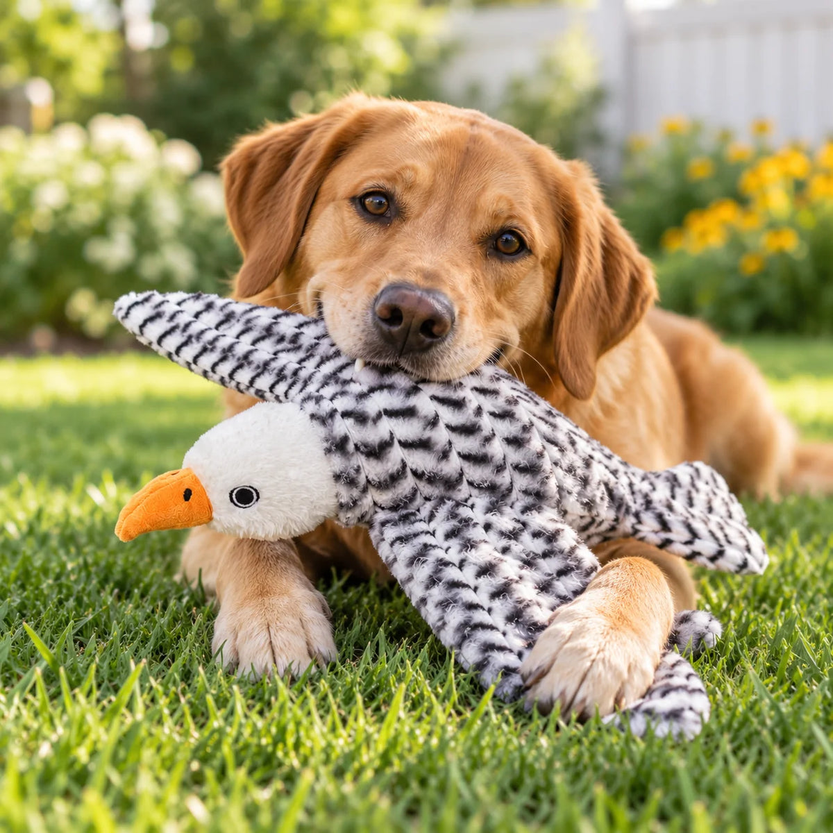 Petlou Zoo Friends Eagle Squeaky Plush Dog Toy 16"