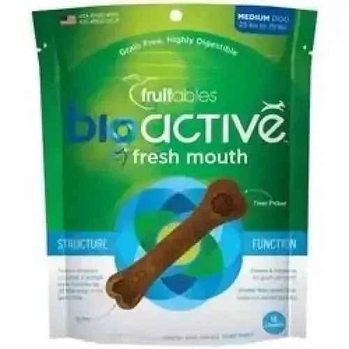 Fruitables Medium BioActive Fresh Mouth Dental Chews - 10.8oz. Pouch