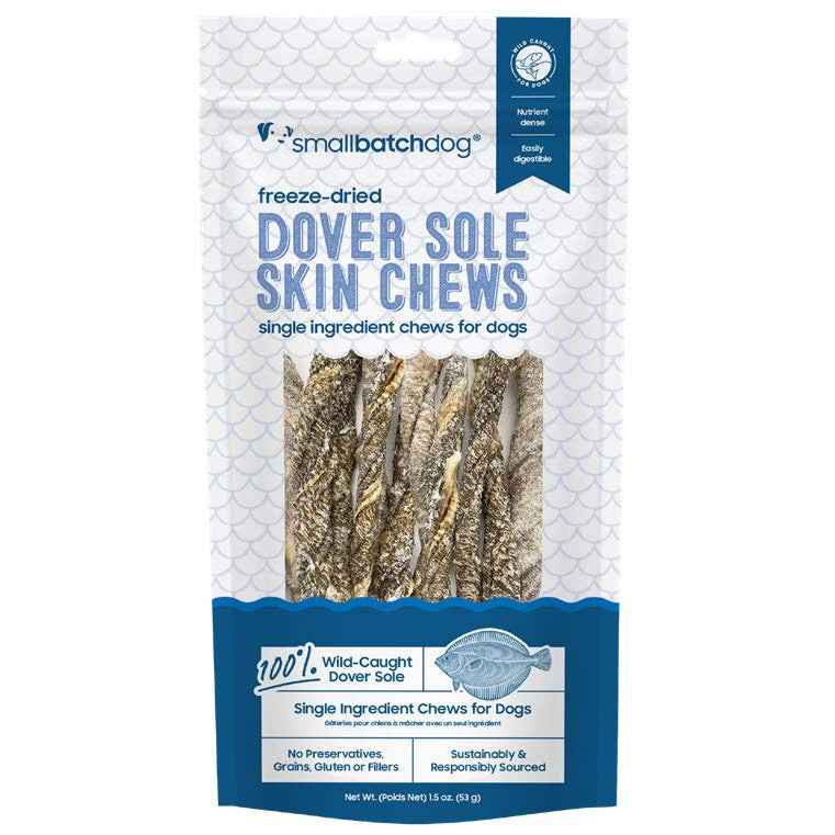 Smallbatch Freeze Dried Dover Sole Skin Chews 1.5oz