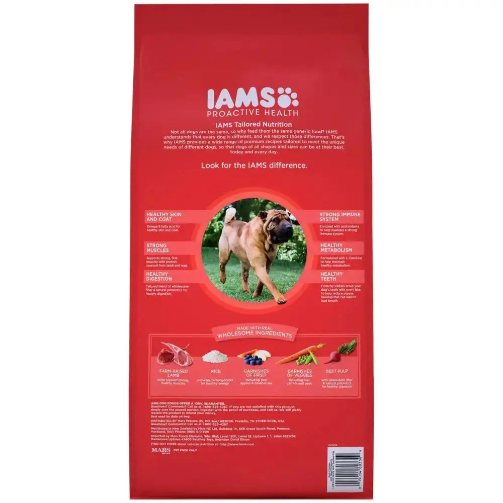 IAMS ProActive Health Adult Lamb Rice Dry MiniChunk Dog Food 30 lb IAMS CPD