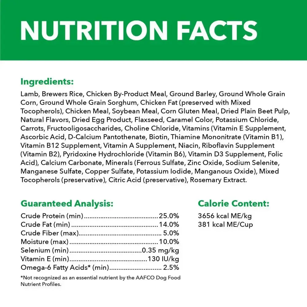 IAMS ProActive Health Adult Lamb Rice Dry MiniChunk Dog Food 30 lb IAMS CPD