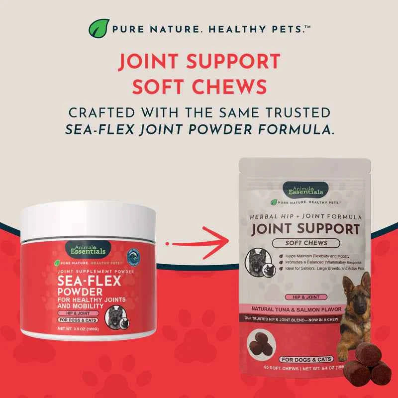 Animal Essentials Joint Support Herbal Soft Chews Herbal Hip  Joint Formula  60 Count