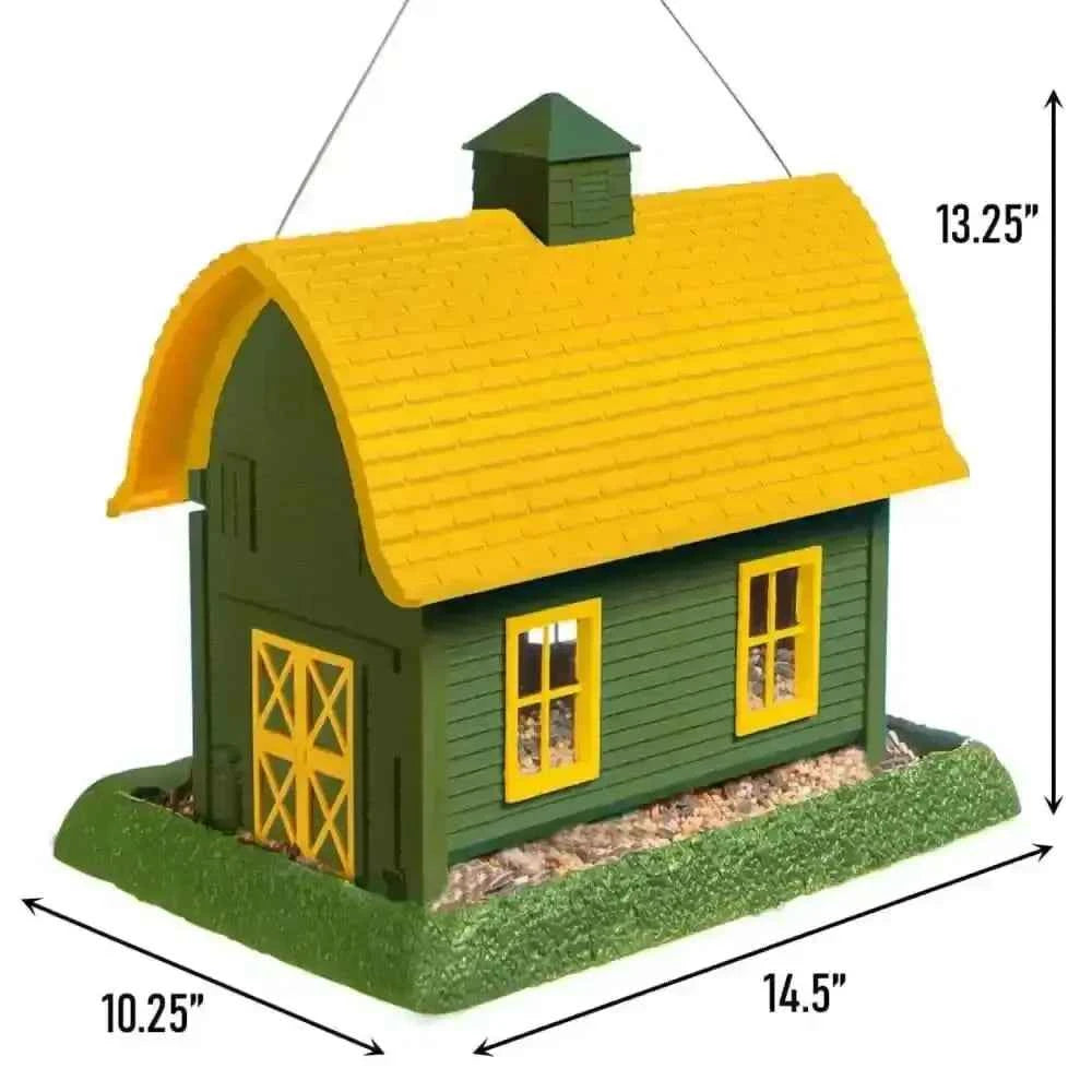 Large Green Barn Birdfeeder