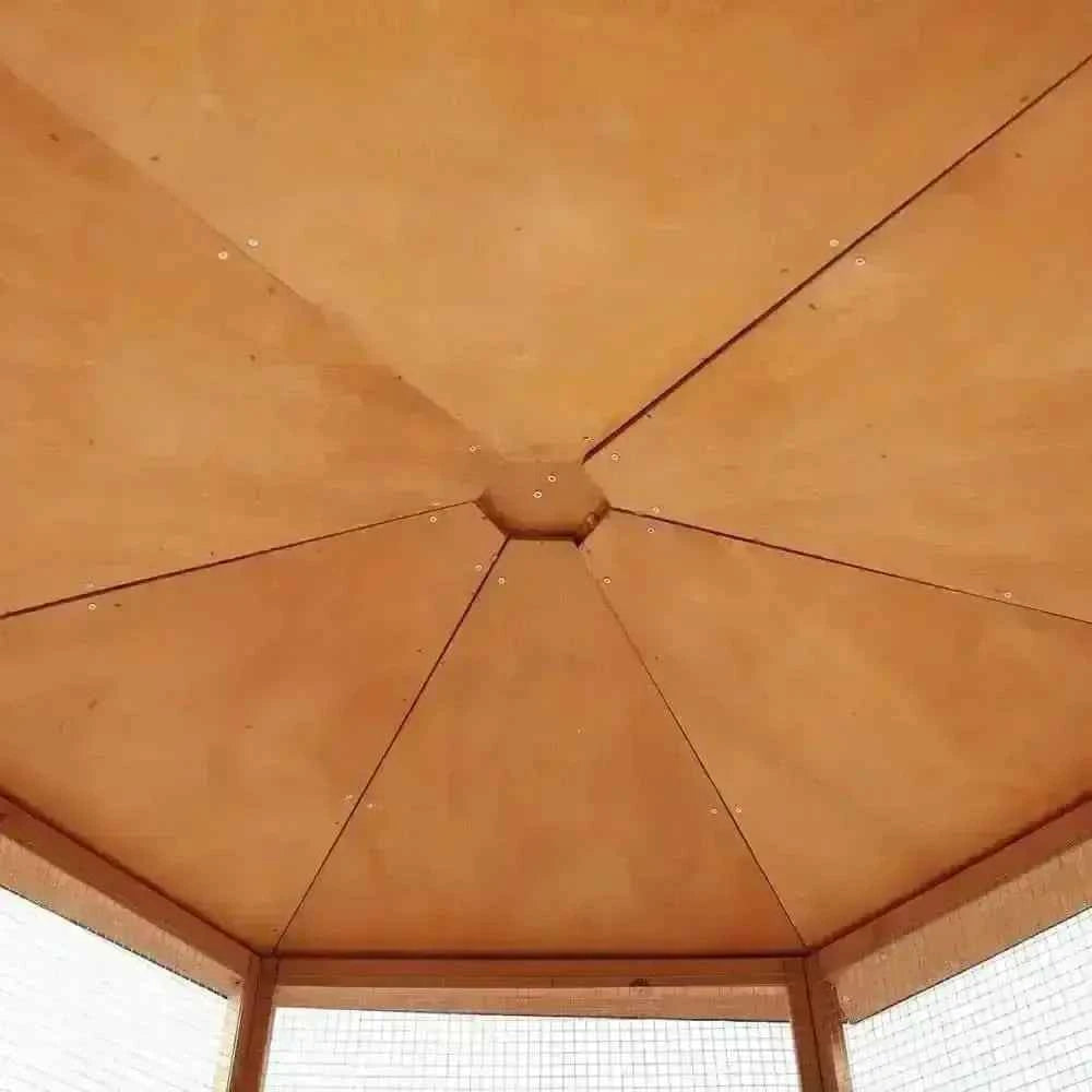 Large Wooden Outdoor Aviary with Covered Roof Wooden Outdoor Bird Cage
