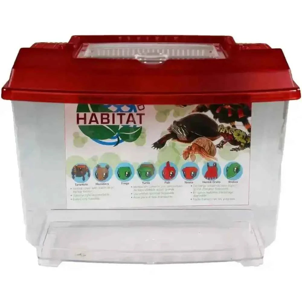 Penn-Plax Small World Habitat Portable Clear & Transparent Plastic Tank Excellent for Small Critters