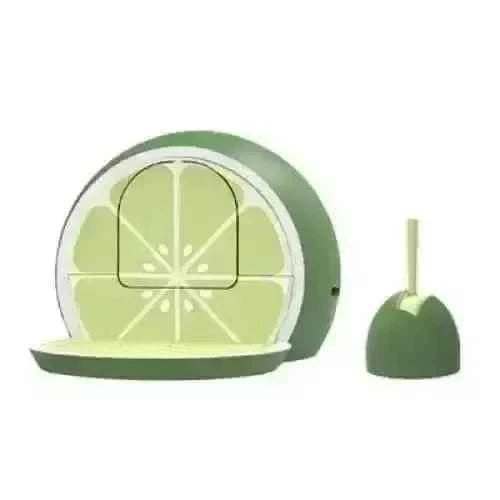 Pet Large Lime Grapefruit Fully Closed Litter Box Cat Toilet Training Kit