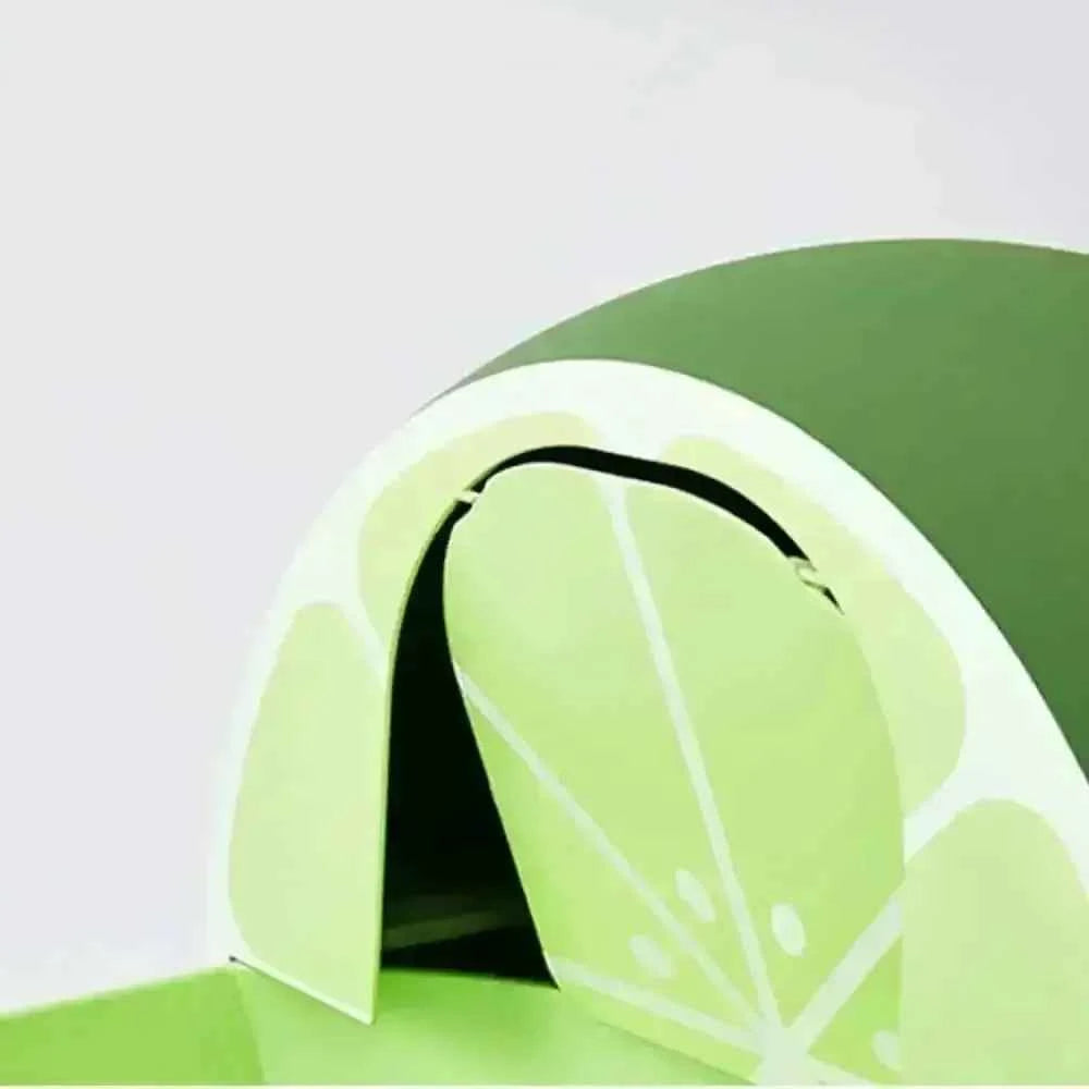 Pet Large Lime Grapefruit Fully Closed Litter Box Cat Toilet Training Kit
