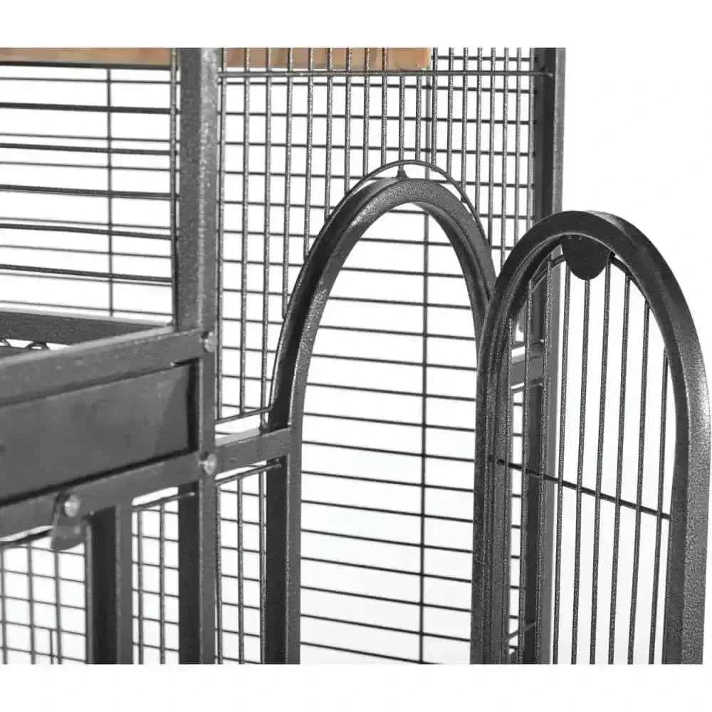 Prevue Pet Deluxe Parrot Dometop Cage with Playtop