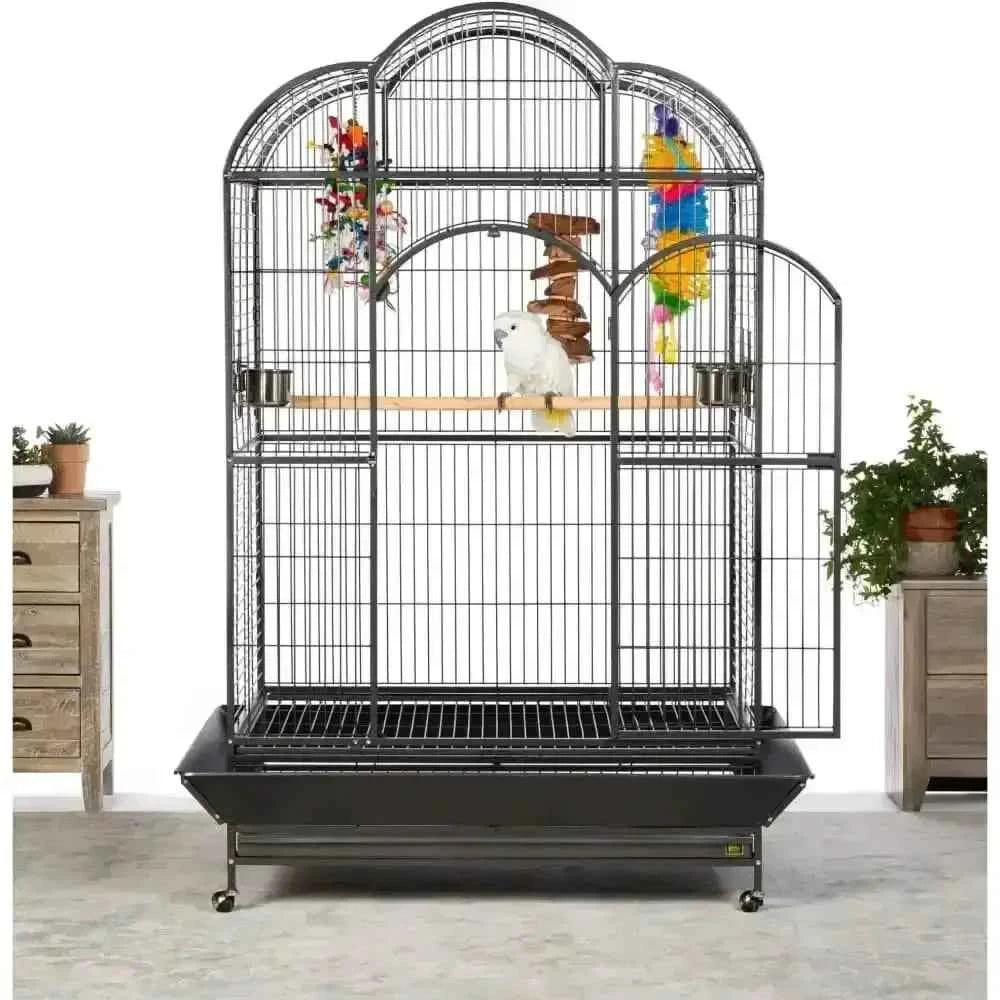Prevue Pet Products Silverado Macaw Dome Top Bird Cage Iron