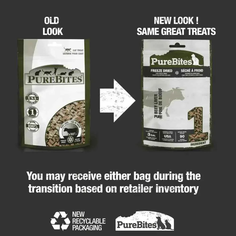PureBites Beef Liver Freeze-Dried Cat Treats 1.55 oz