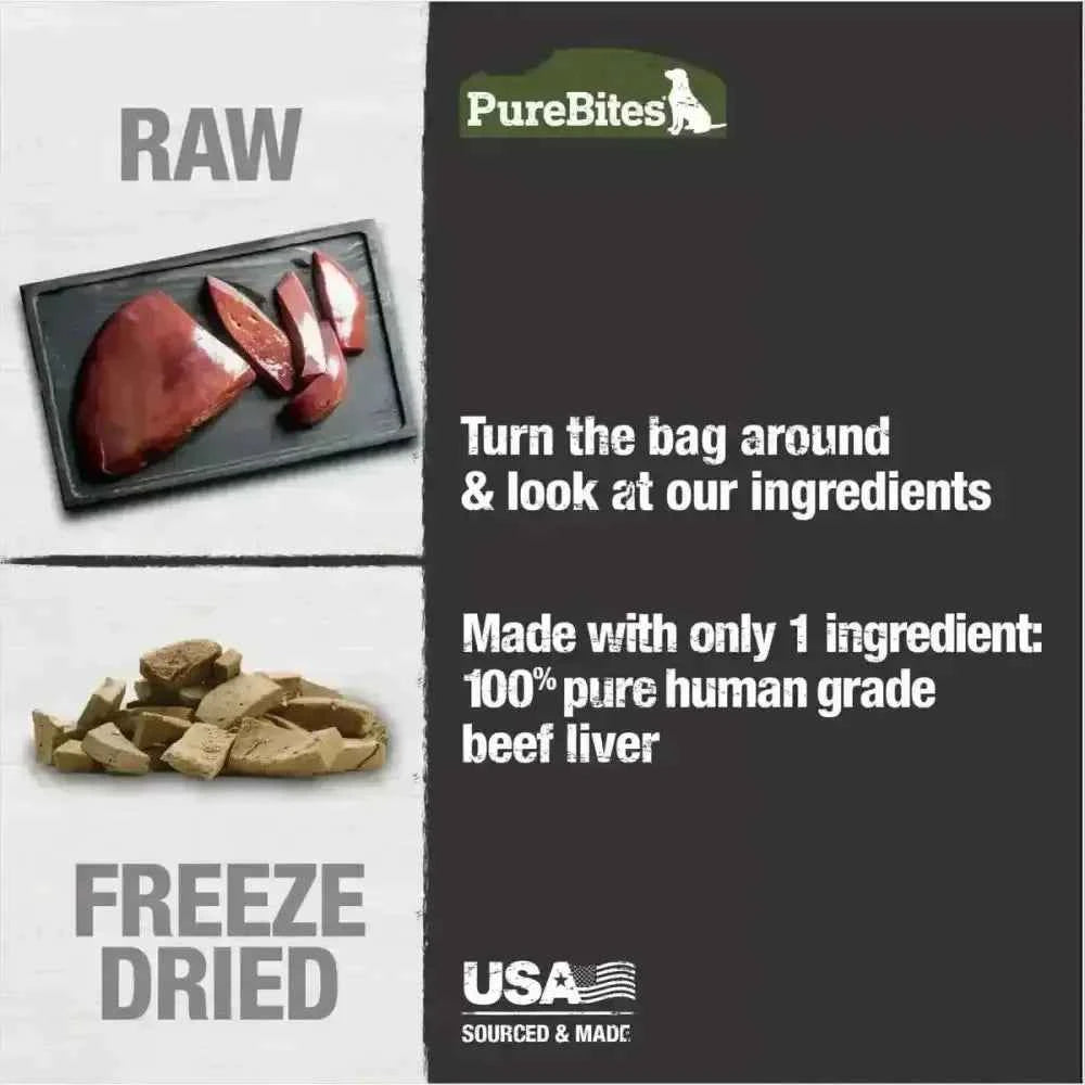PureBites Beef Liver Freeze Dried Dog Treats