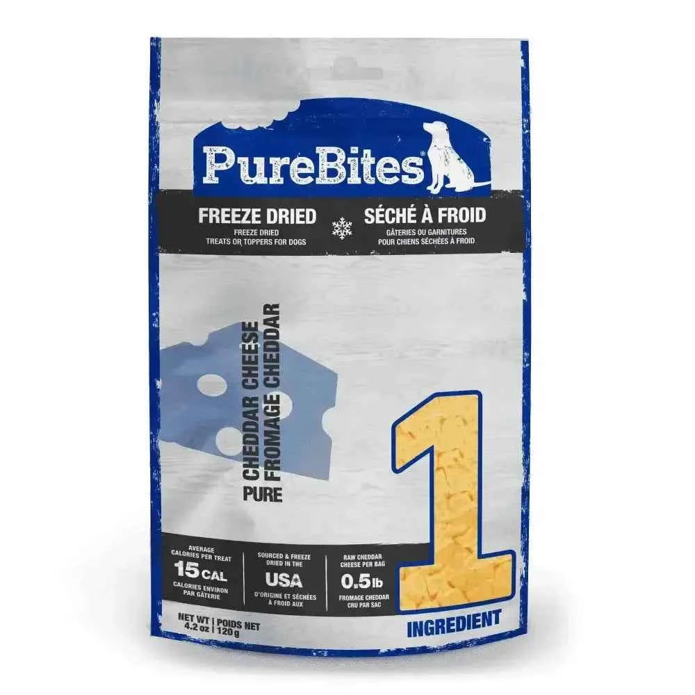 PureBites Cheddar Cheese Freeze Dried Dog Treats 4.2 oz