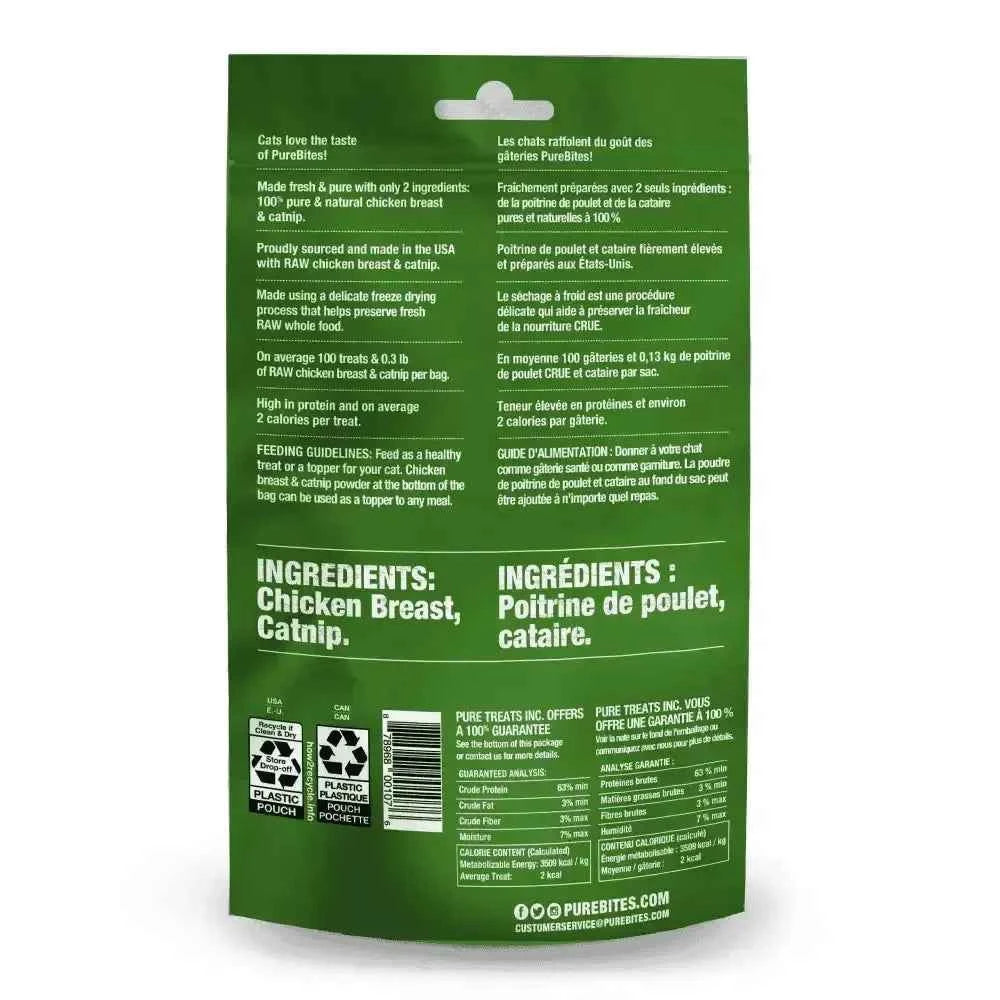 PureBites Chicken Breast & Catnip Freeze-Dried Cat Treats 1.3 oz