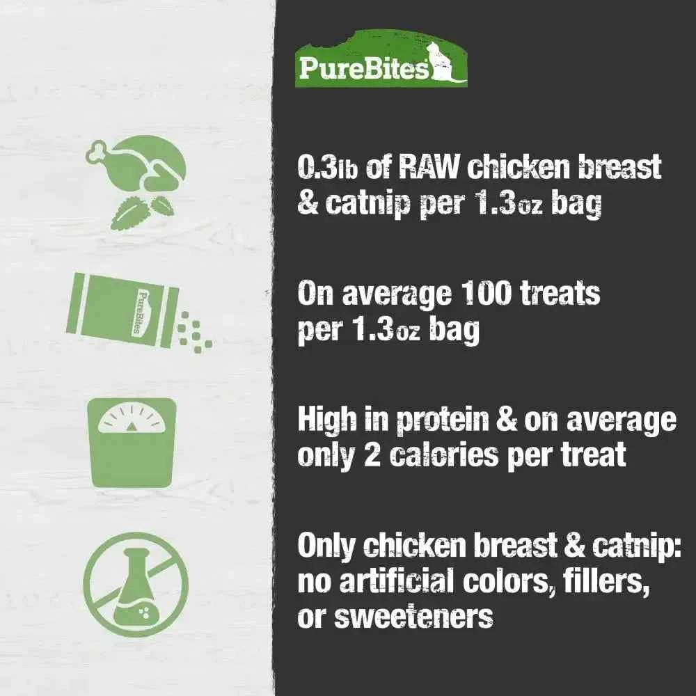 PureBites Chicken Breast & Catnip Freeze-Dried Cat Treats 1.3 oz