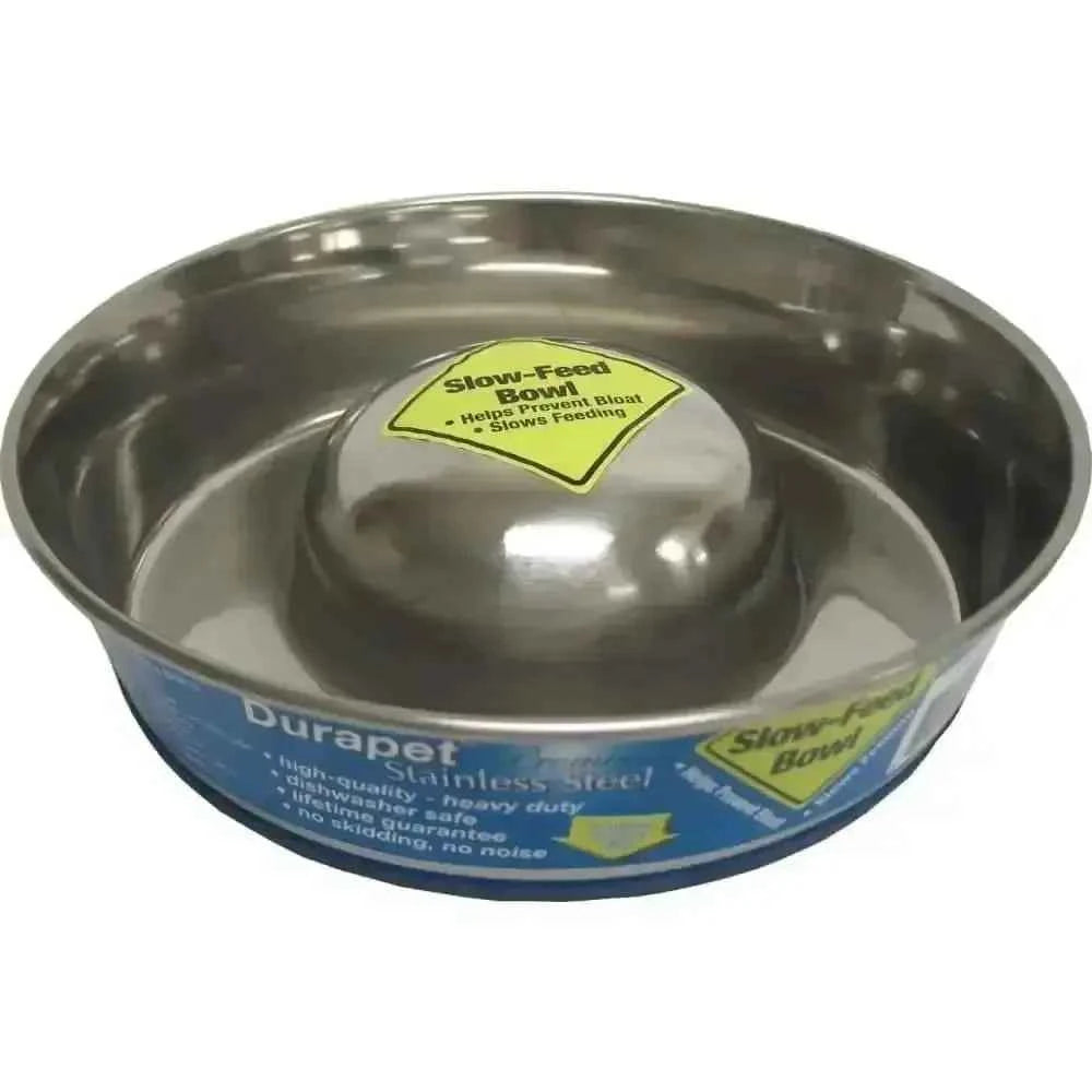 Slow Feed Stainless Steel Bowl