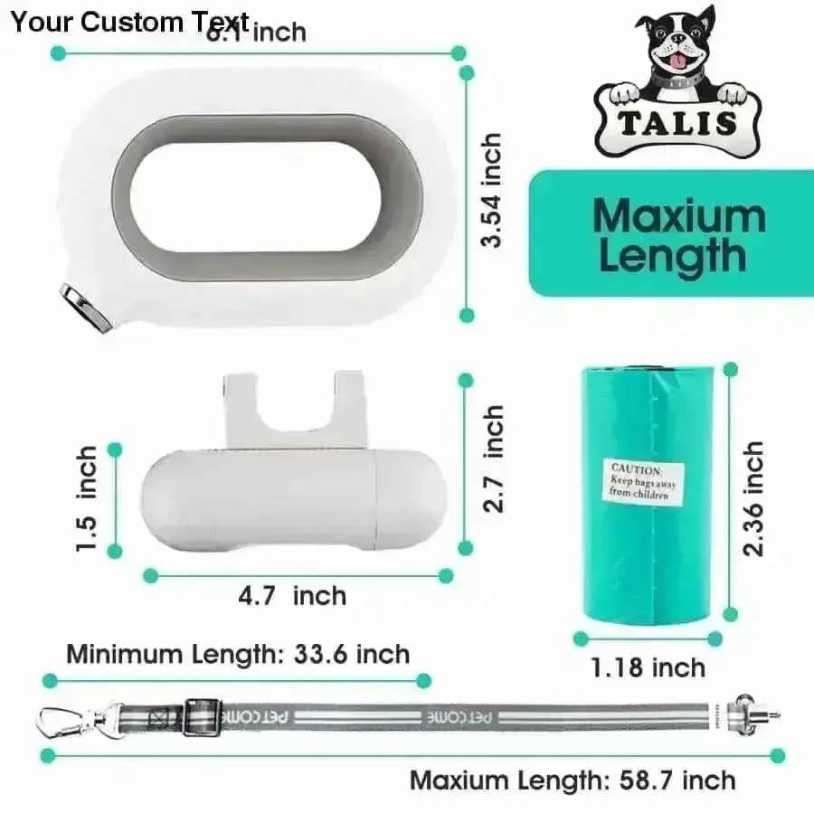 Smart Dog Leash, Smart Dog Leash With Multi-color LED Lights, Usb Charger Leash, Smart Leash For Dog
