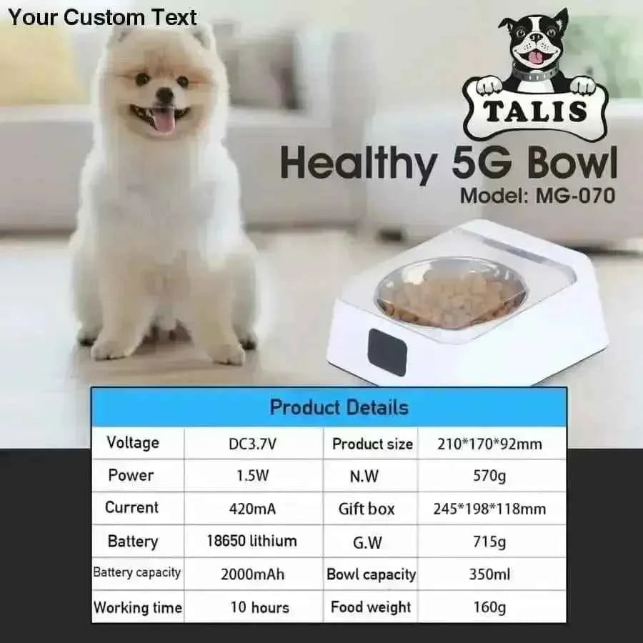 Stainless Steel Portable Pet Dog, Cat Outdoor Travel Water Bowl Dog Feeder Slow Eating Pet Bowl Eco