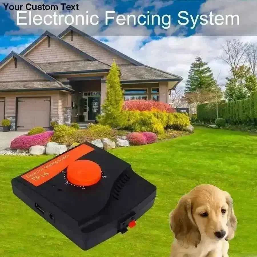 TP16 Dog Fence System Rechargeable Waterproof Shock Adjustable Dog Training Collar