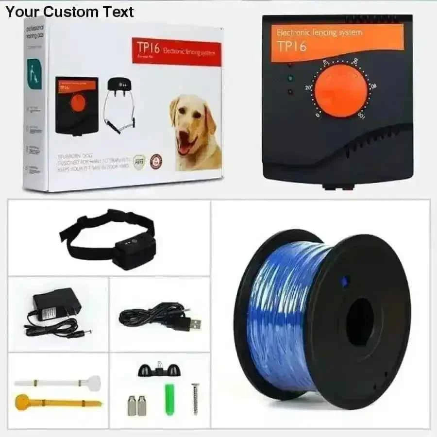 TP16 Dog Fence System Rechargeable Waterproof Shock Adjustable Dog Training Collar