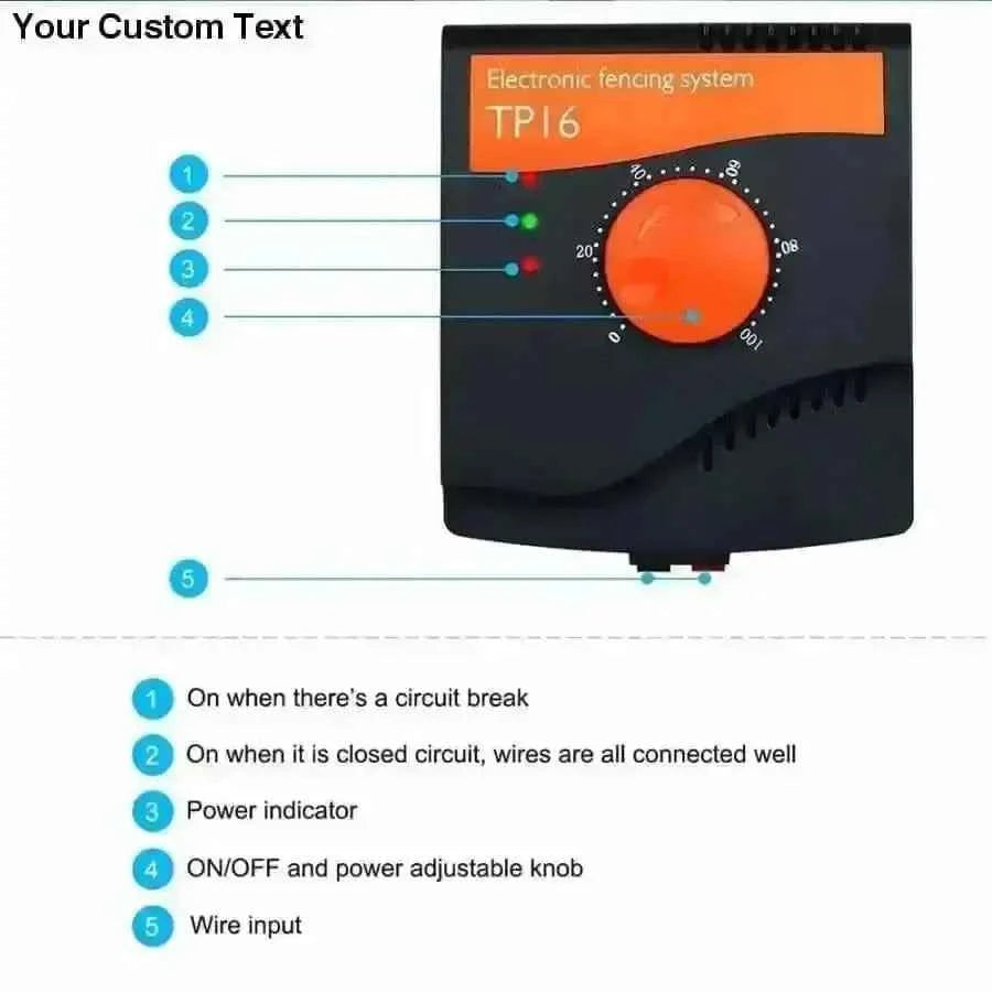 TP16 Dog Fence System Rechargeable Waterproof Shock Adjustable Dog Training Collar