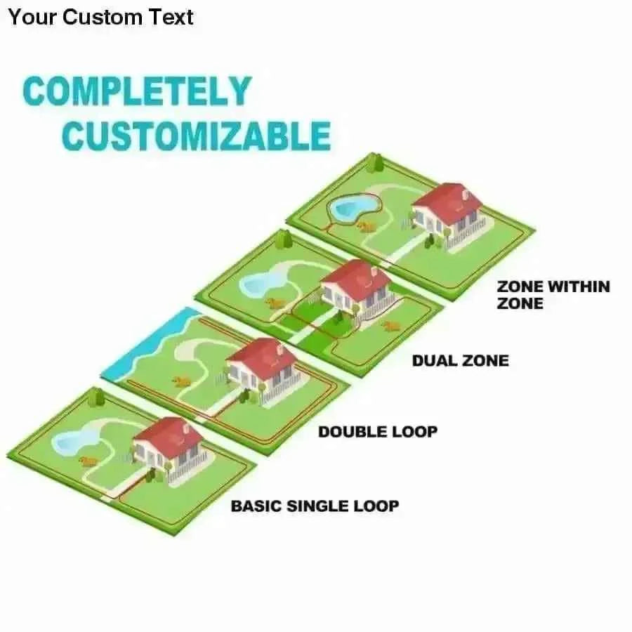 TP16 Dog Fence System Rechargeable Waterproof Shock Adjustable Dog Training Collar
