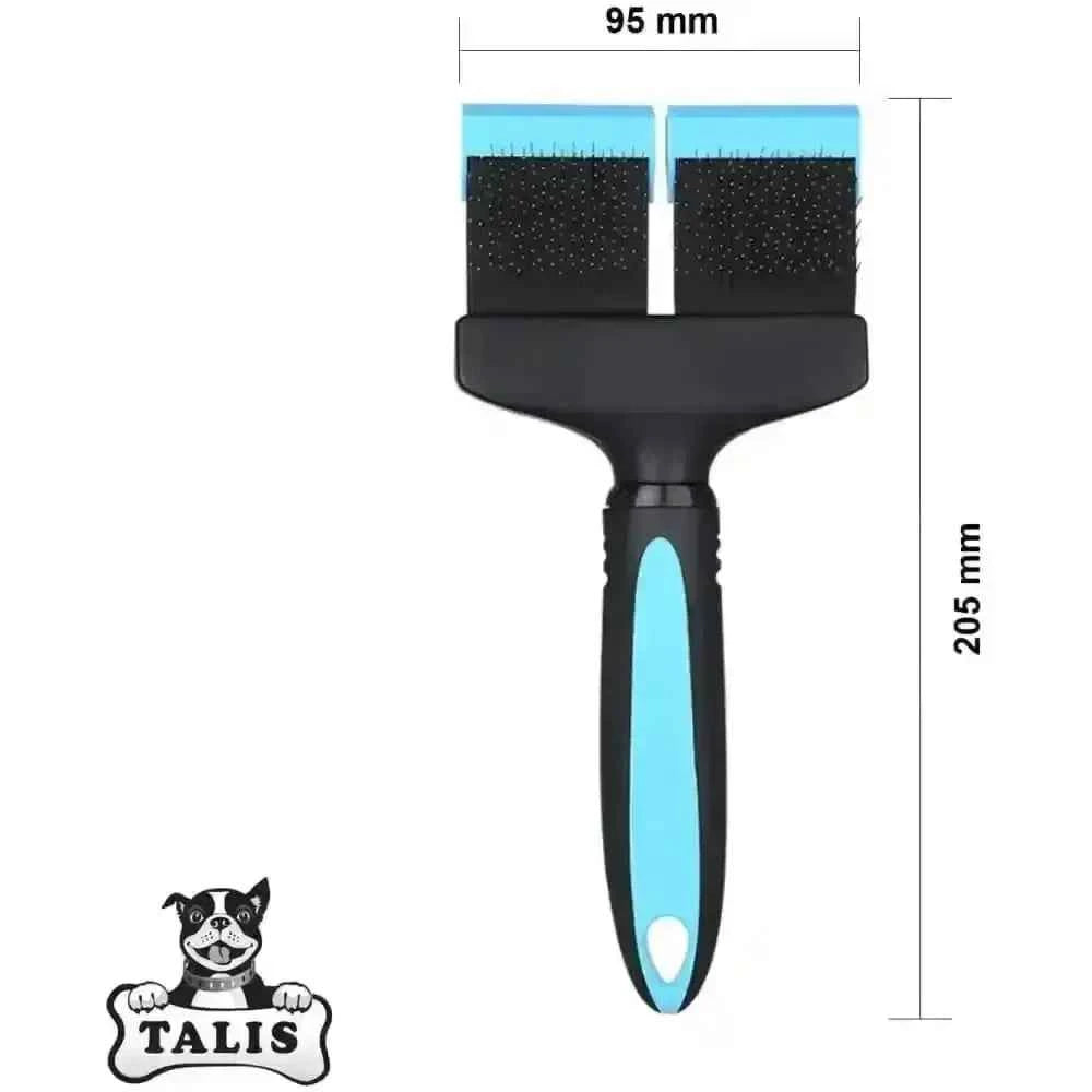 Talis Us Double Sided Dog Grooming Brush for Shedding