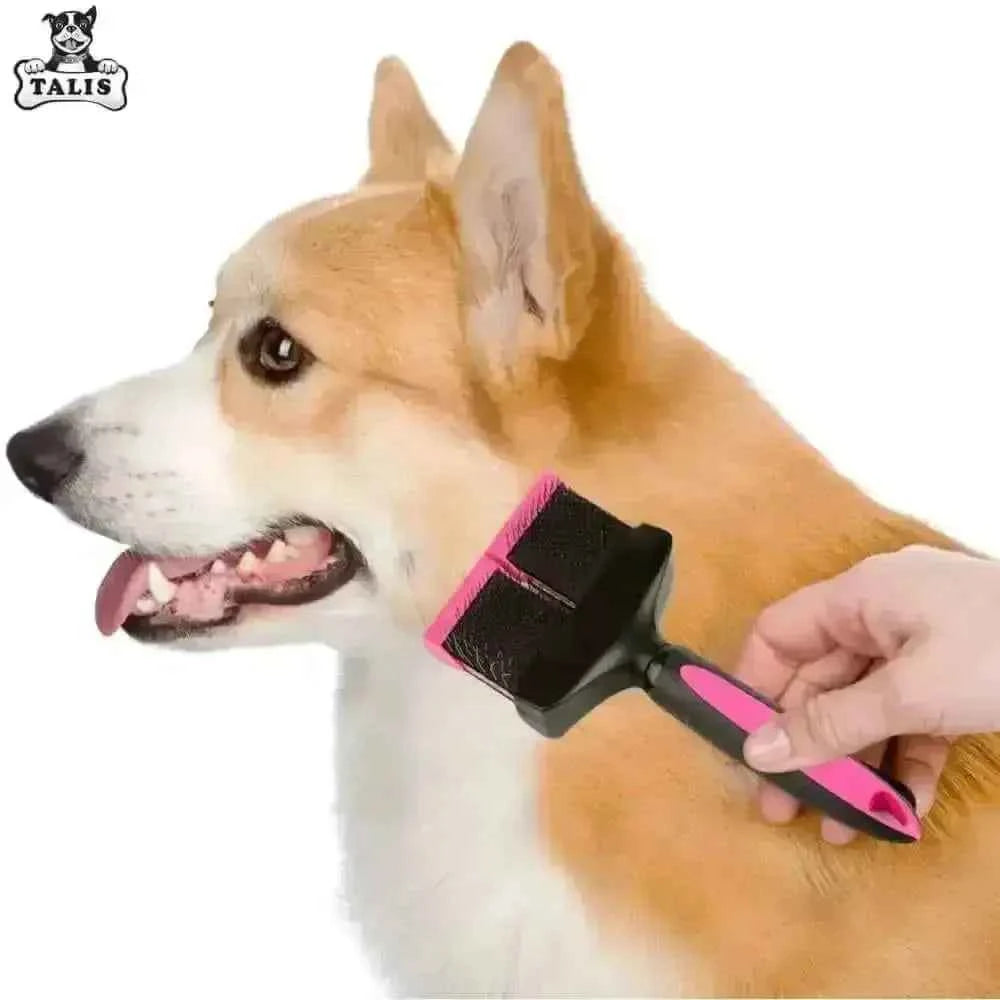 Talis Us Double Sided Dog Grooming Brush for Shedding