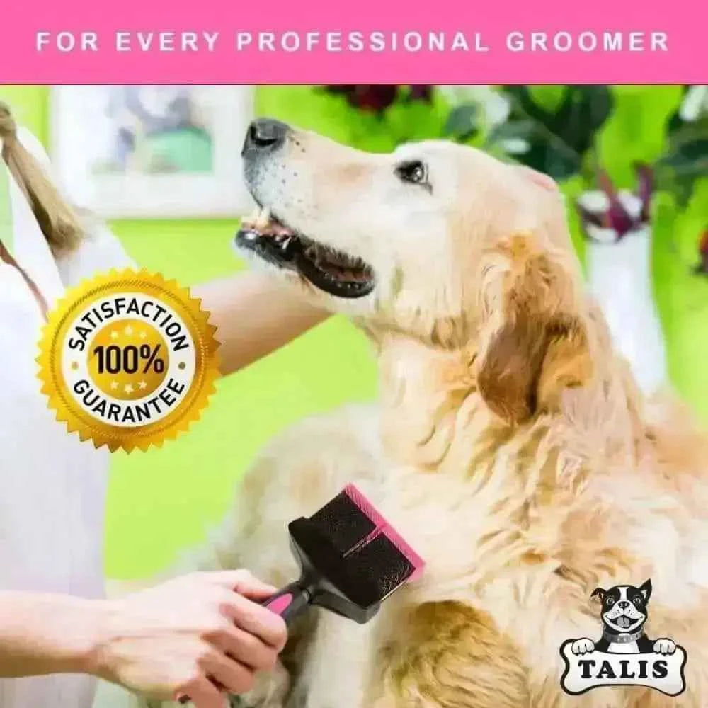 Talis Us Double Sided Dog Grooming Brush for Shedding