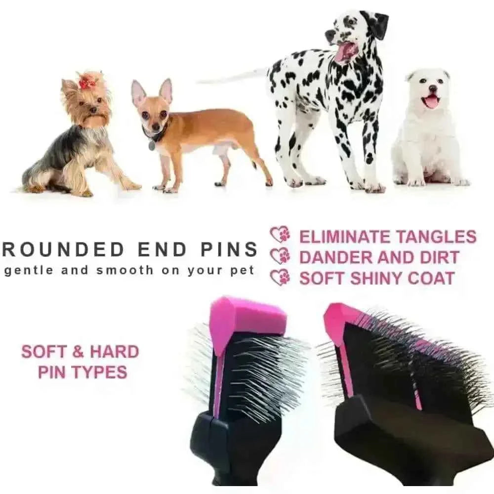 Talis Us Double Sided Dog Grooming Brush for Shedding