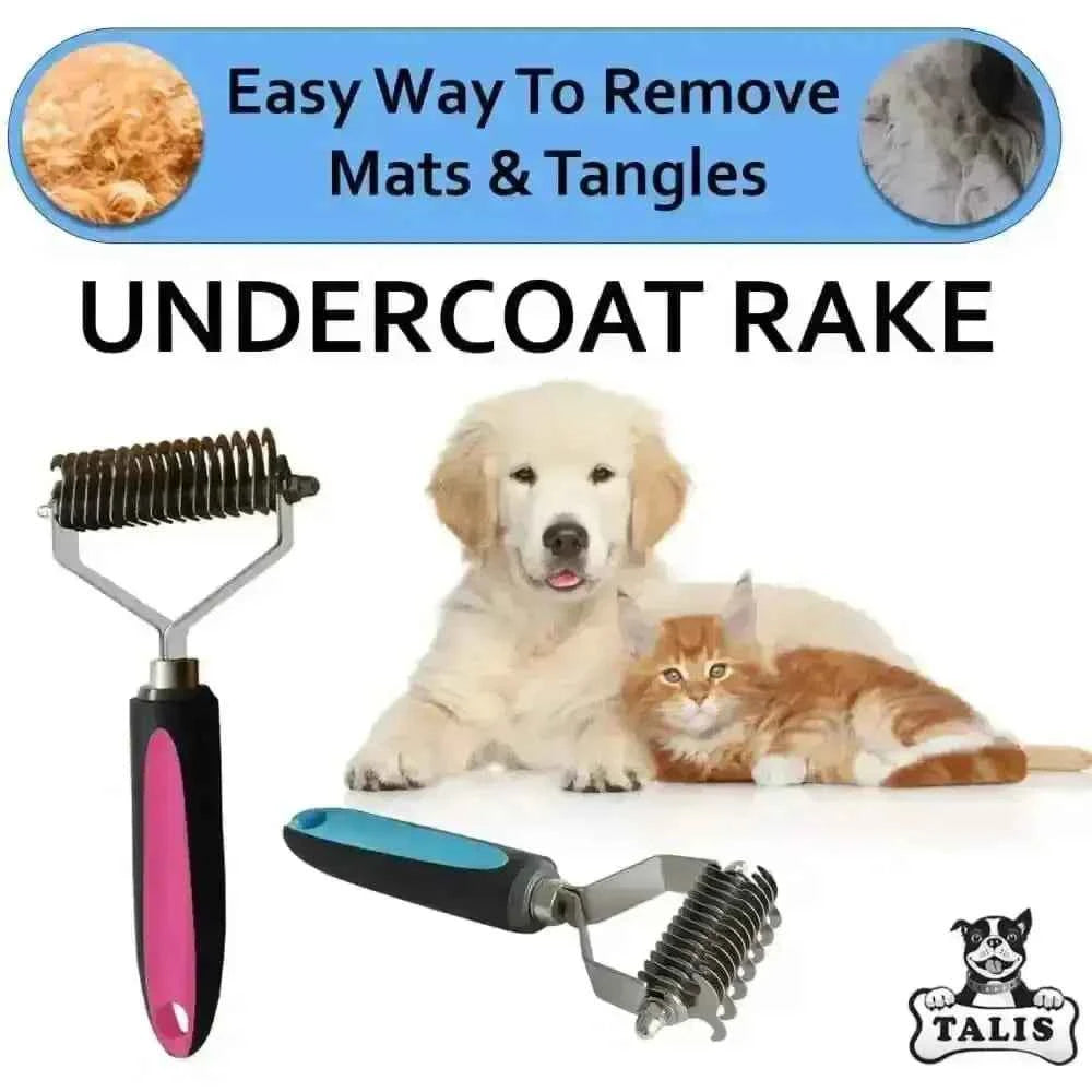 Talis Us Pet Dematting Comb for Dogs with Ergonomic Handle