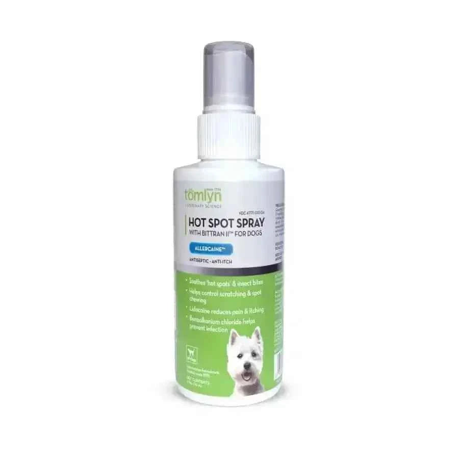 Tomlyn Hot Spot Spray for Dogs with Bittran II 4oz