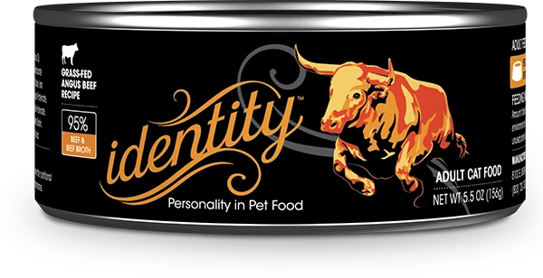 Identity Pet 95% Free-Range Angus Beef & Beef Broth Pâté Wet Cat Food 24/5.5OZ