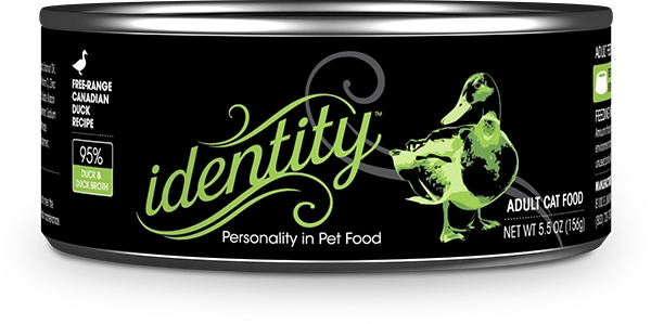 Identity Pet 95% Free-Range Canadian Duck & Duck Broth Pâté Wet Cat Food 24/5.5OZ
