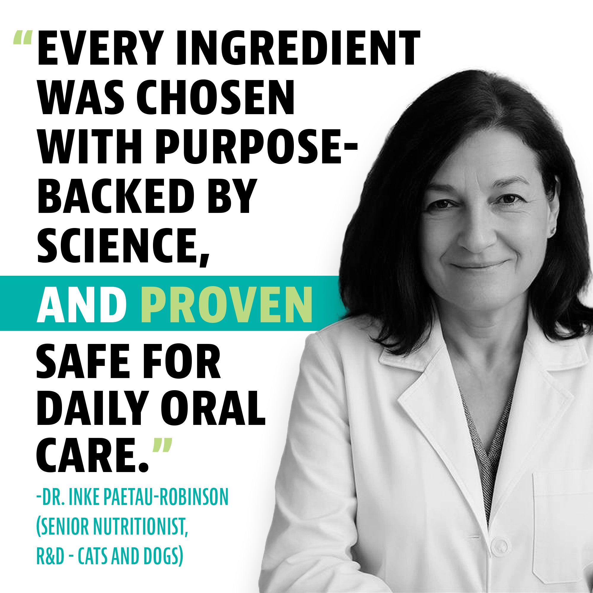 Talis Us Nutri-Vet Dental Dog Chews - Dinovite Triple Action for healthy teeth and gums, featuring a veterinarian's endorseme