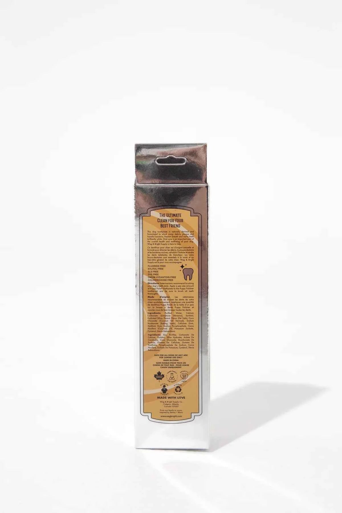 Wag & Bright  Puppy Polish Natural Canine Toothpaste 3.5oz