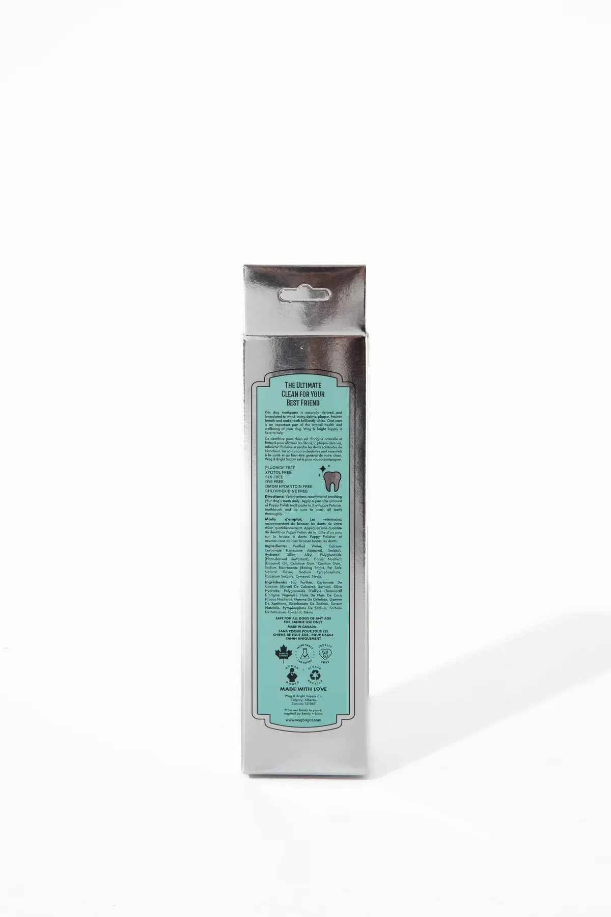 Wag & Bright  Puppy Polish Natural Canine Toothpaste 3.5oz