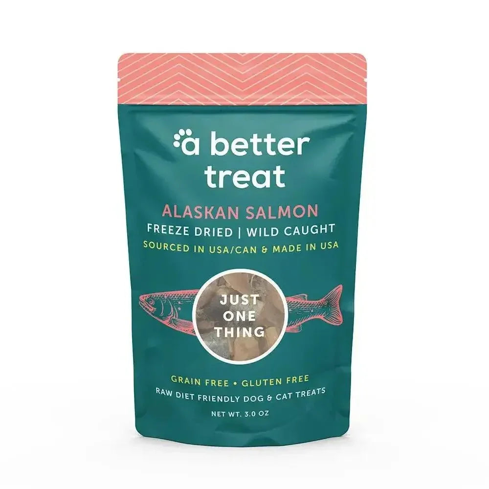 A Better Treat Freeze Dried Raw Wild Caught Salmon Dog and Cat Treats 3 oz - Talis Us