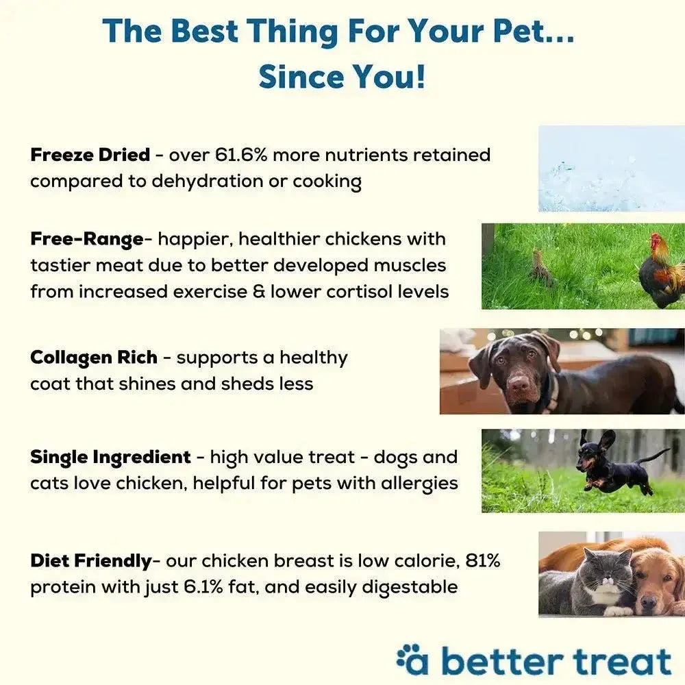 A Better Treat Just One Thing Freeze Dried Dog & Cat Treats 3 oz - Talis Us