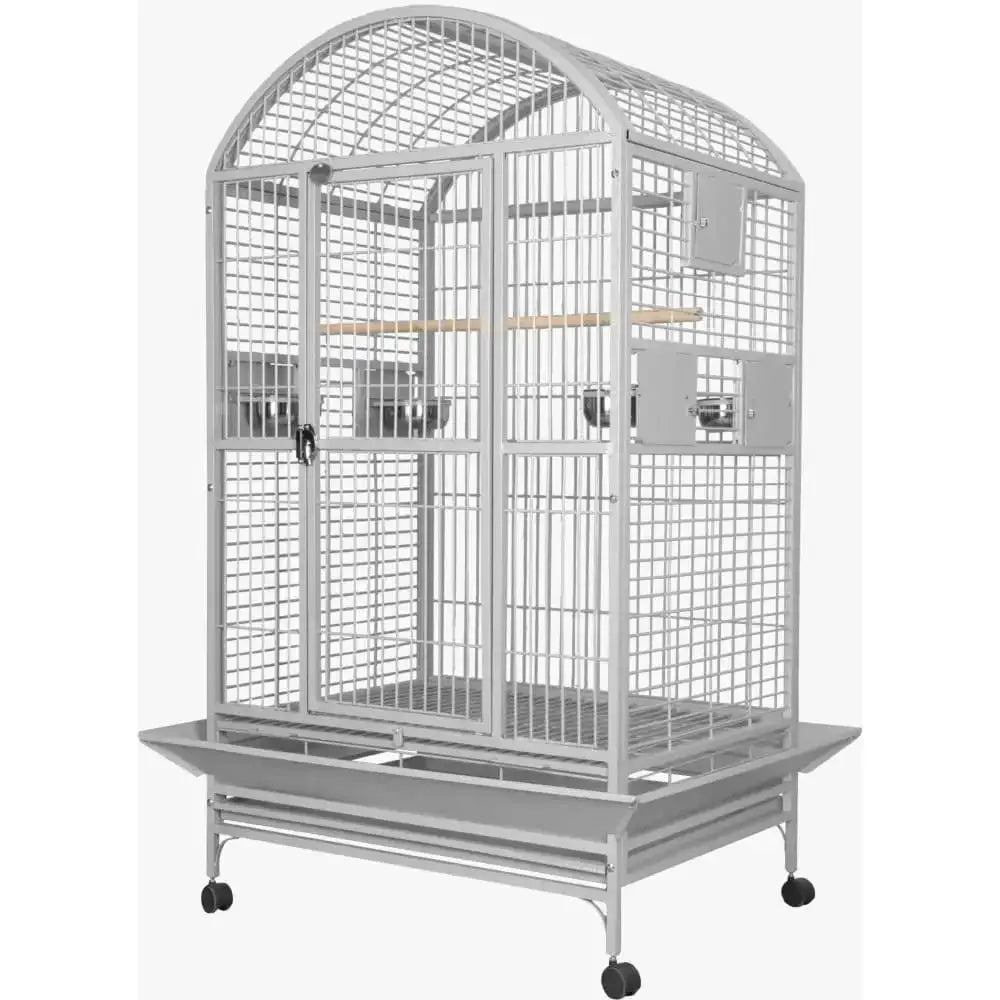 Large dome top bird cage with removable base, spacious interior, and sturdy construction for birds