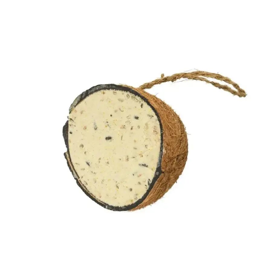 A & E Cages Garden & Fun Half Coconut w/Suet Bird Treat 200 g - Talis Us